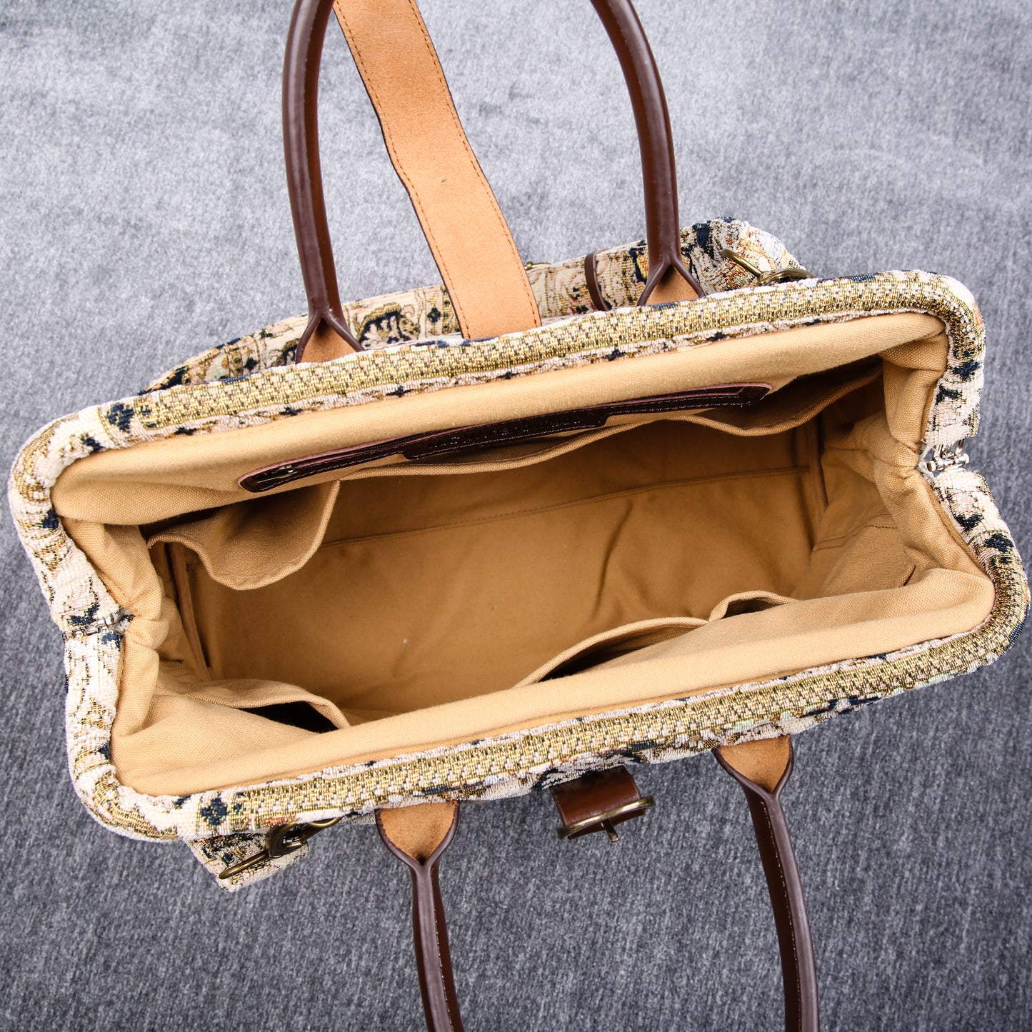 Mary Poppins Carpet Bag Golden Age Navy