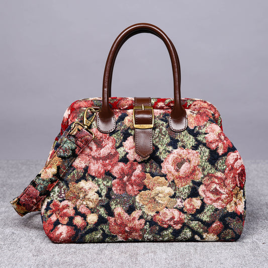 Carpet Purse Floral Rose