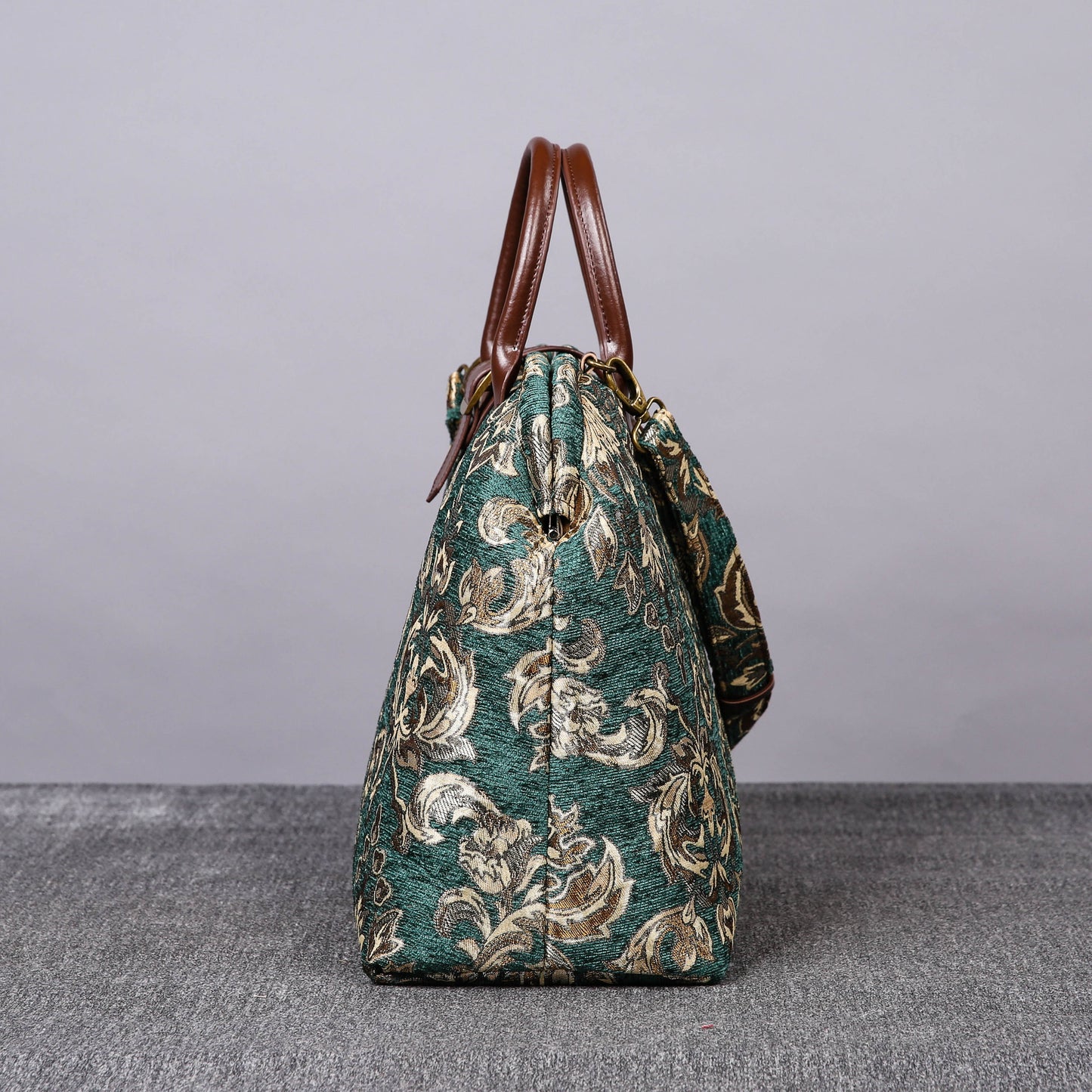 Mary Poppins Carpet Bag Victorian Blossom Green/Gold