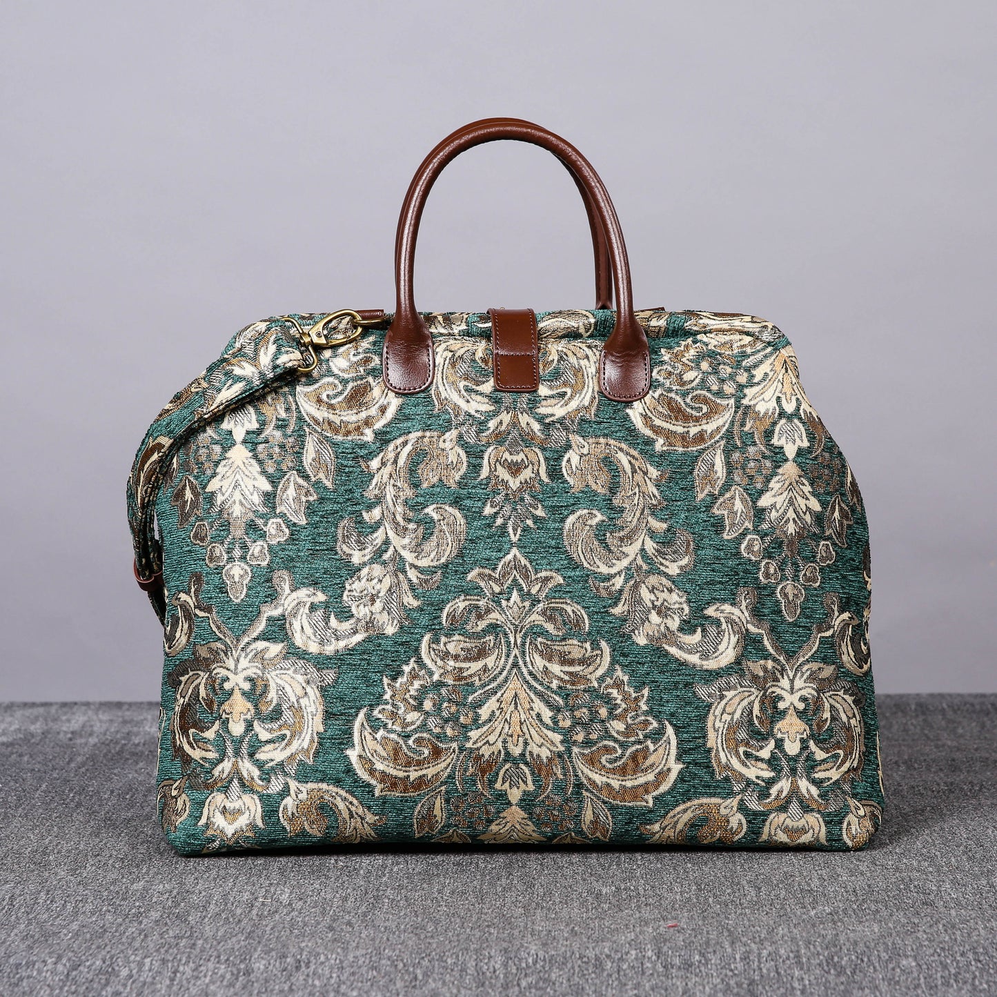Mary Poppins Carpet Bag Victorian Blossom Green/Gold