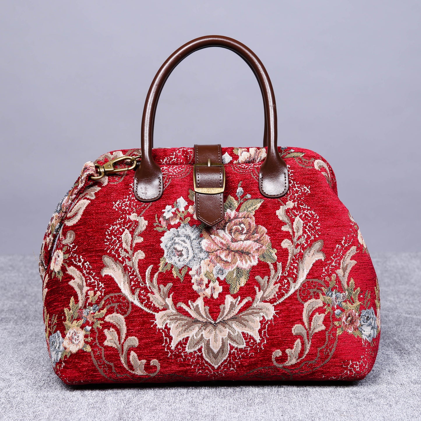 Carpet Purse Floral Wine