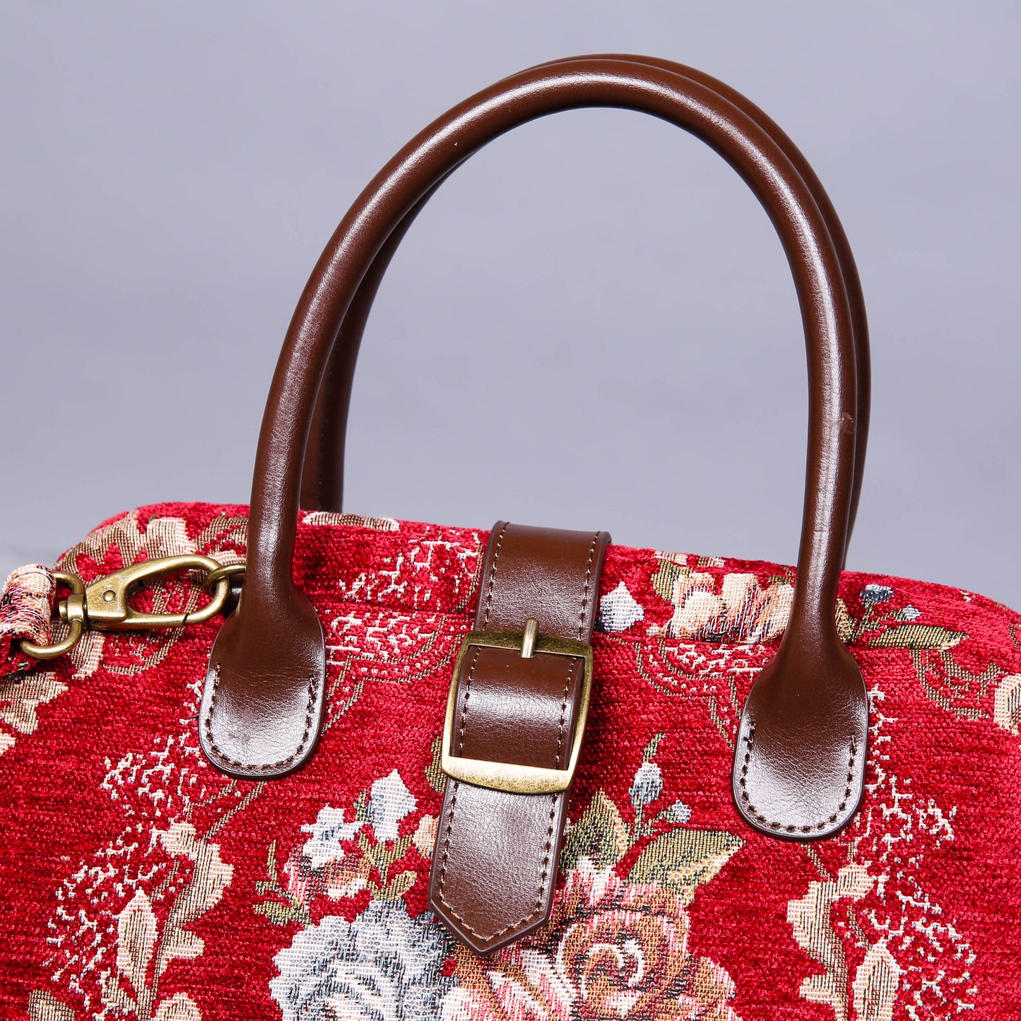 Carpet Purse Floral Wine