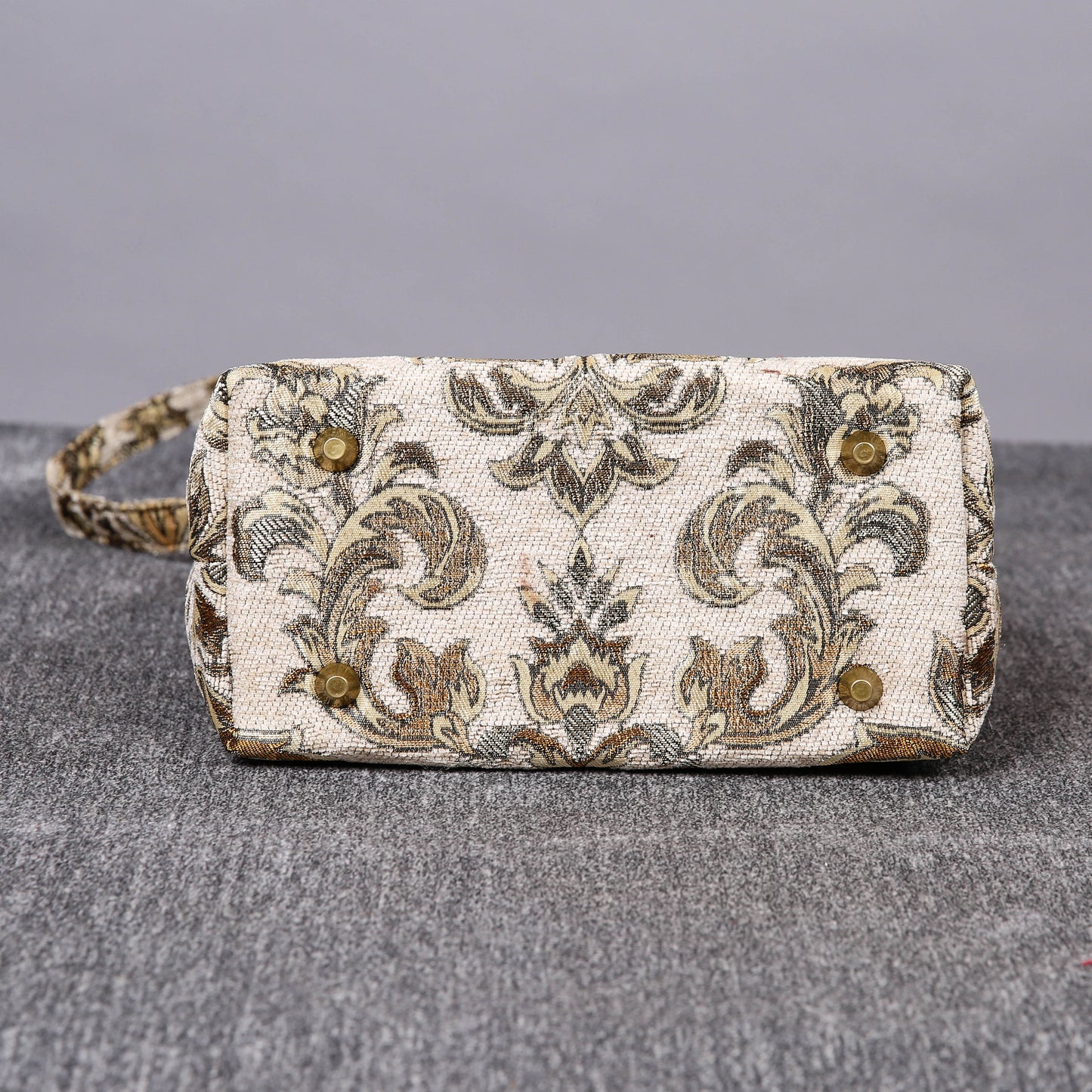 Mini Carpet Tote Victorian Blossom Cream/Gold