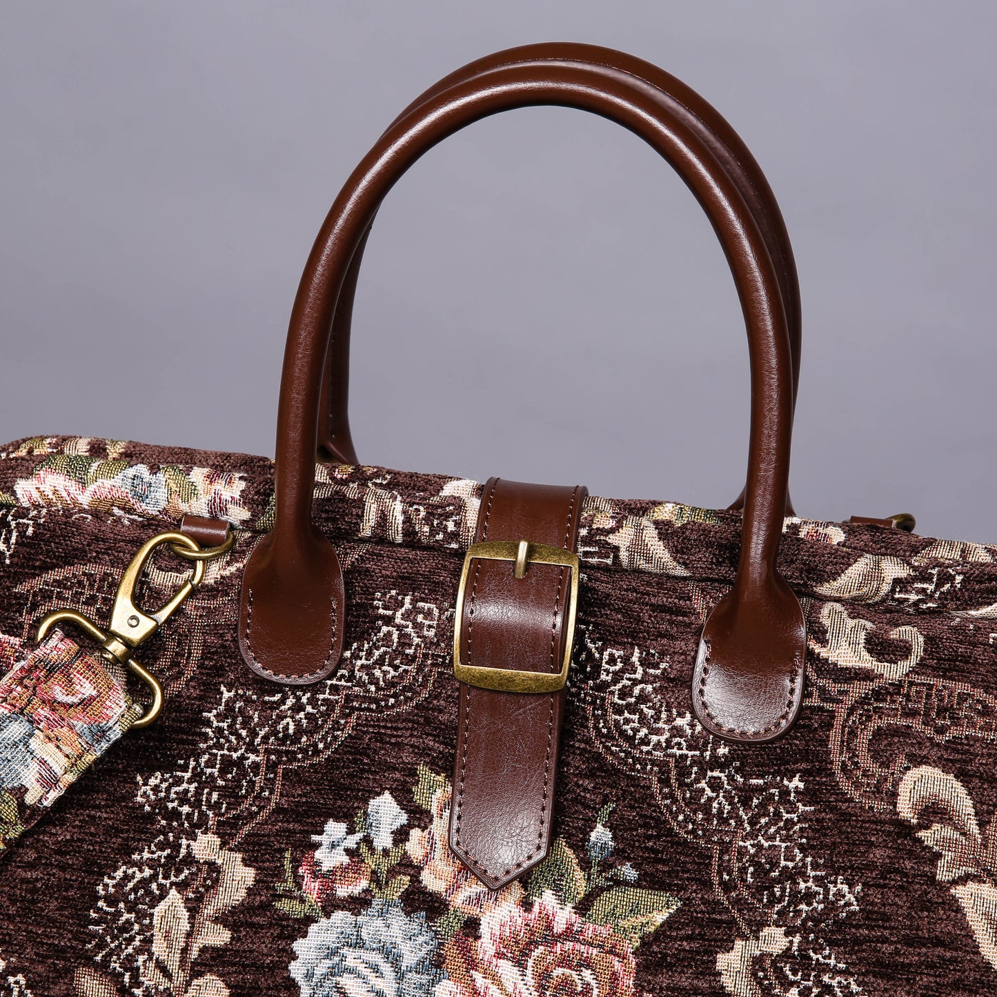 Mary Poppins Carpet Bag Floral Coffee