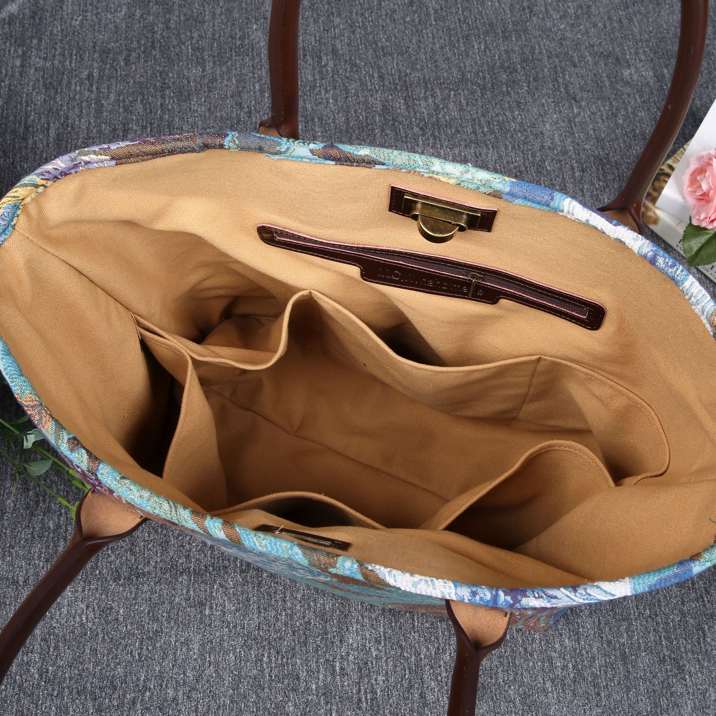 Carpet Tote Abstract Blue