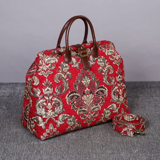 Mary Poppins Carpet Bag Victorian Blossom Red/Gold
