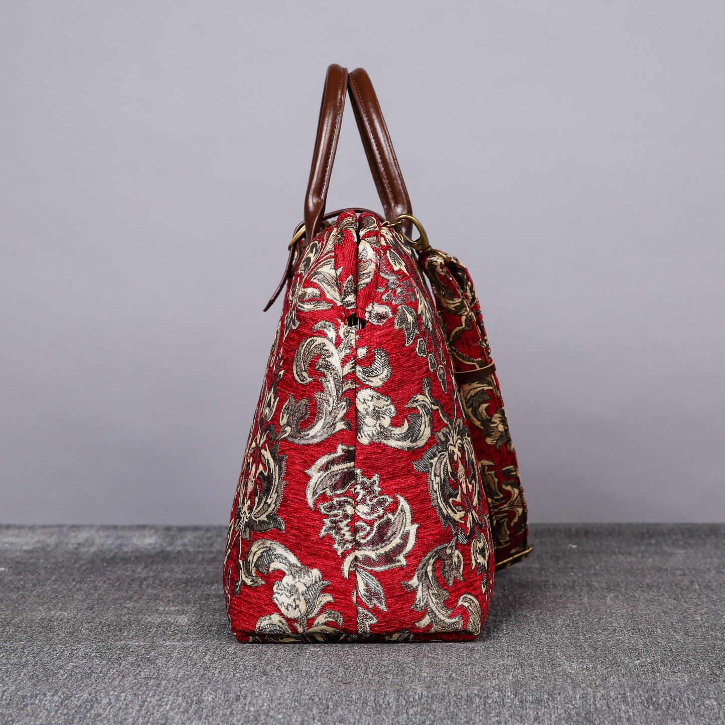 Mary Poppins Carpet Bag Victorian Blossom Red/Gold