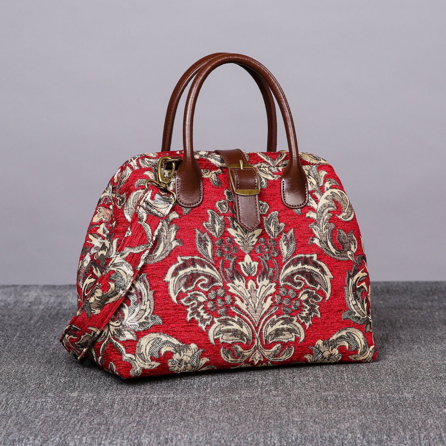 Carpet Purse Victorian Blossom Red/Gold