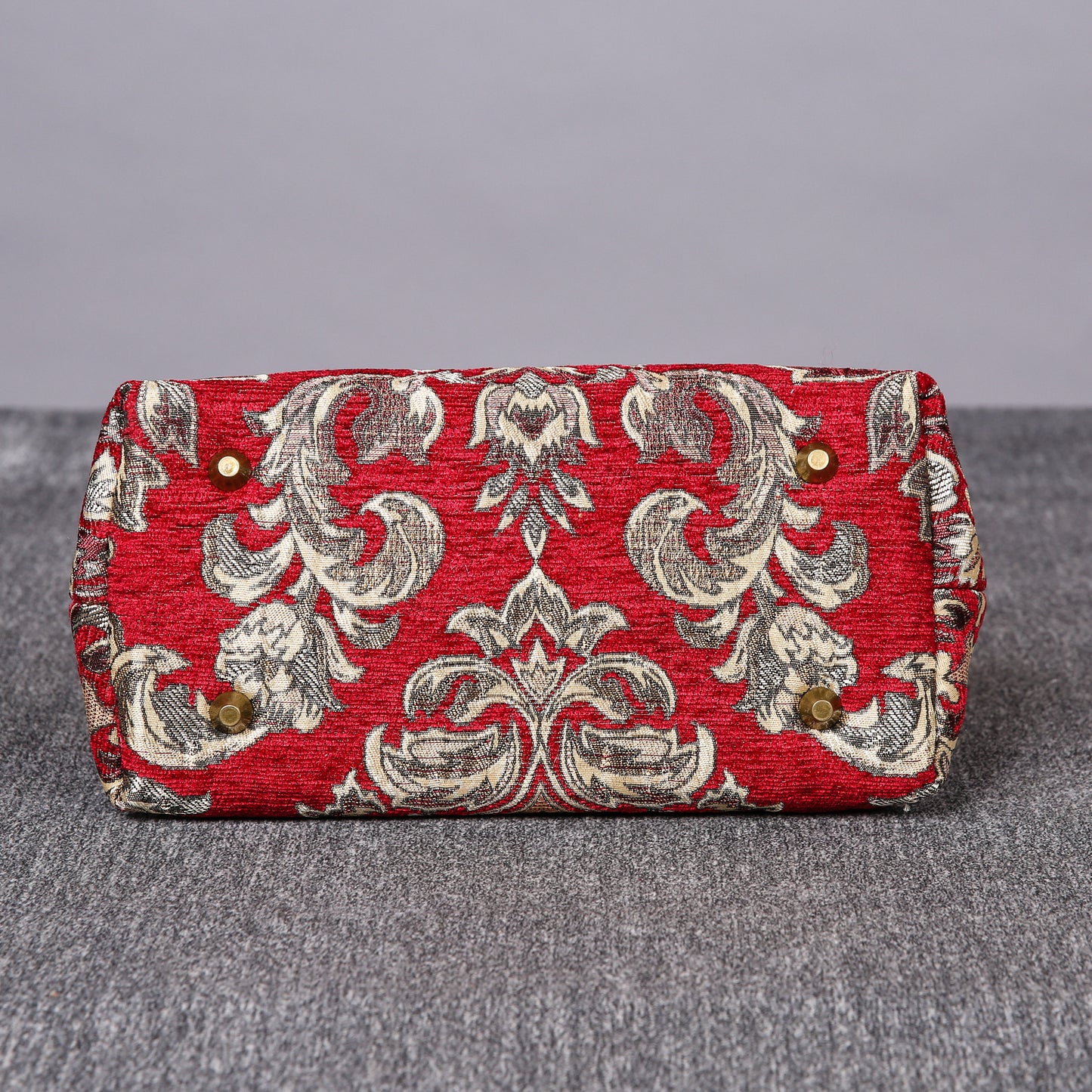 Carpet Handbag Victorian Blossom Red/Gold