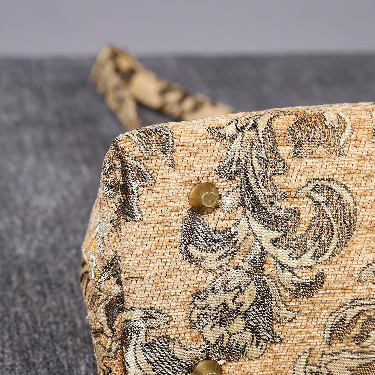 Carpet Handbag Victorian Blossom Beige/Gold