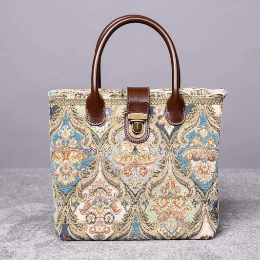 Mini Carpet Tote Golden Age Blue