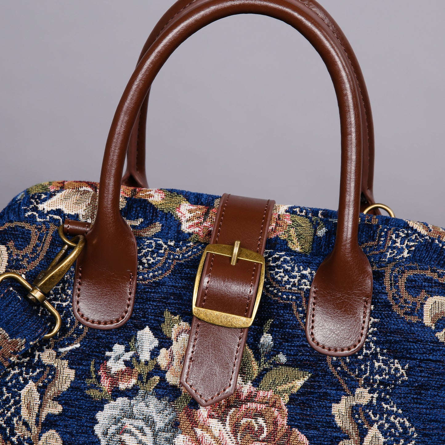 Carpet Purse Floral Blue