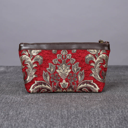 Carpet Makeup Bag Victorian Blossom Red/Gold