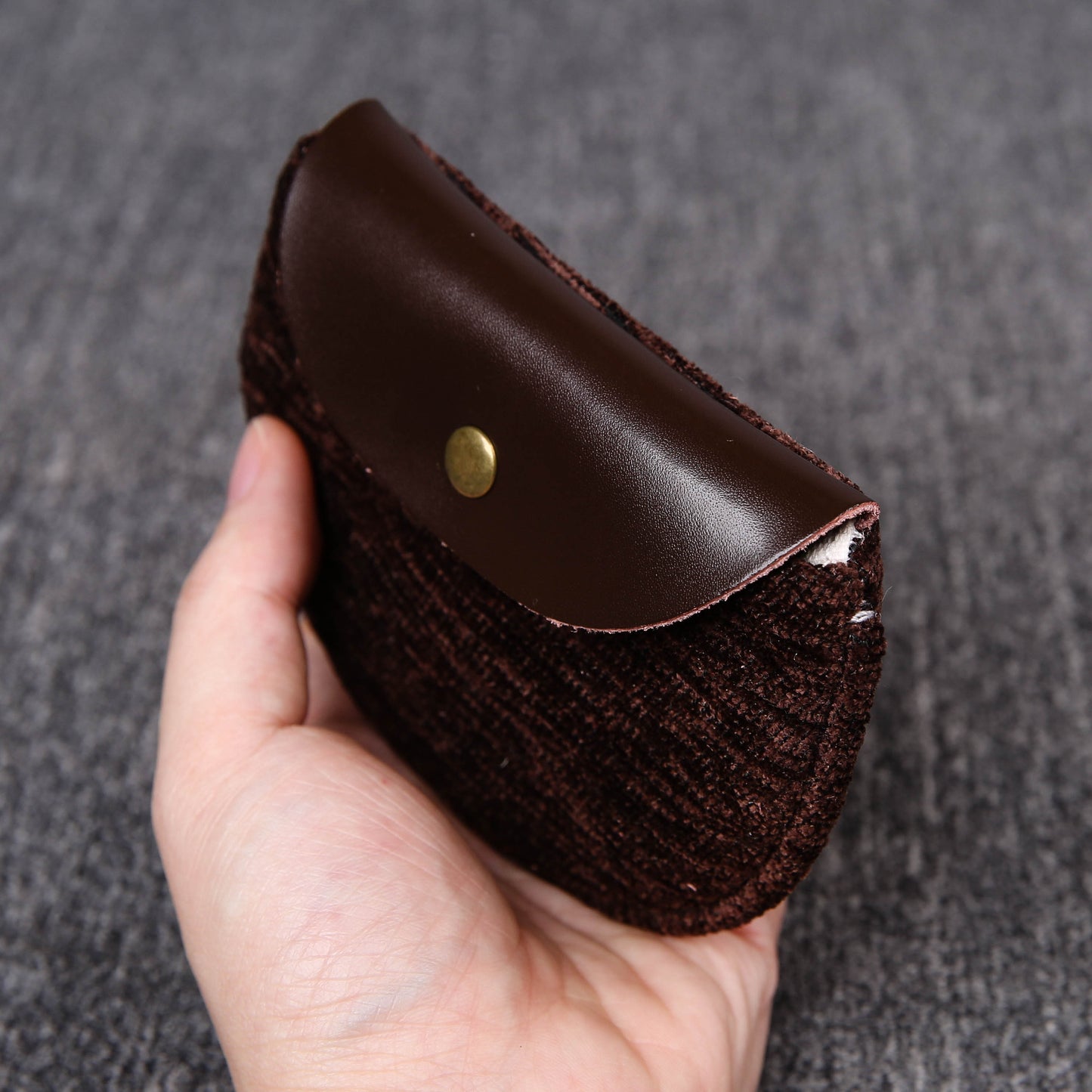 Minimalist Style Leather Carpet Coin Purse<br>Solid Colors