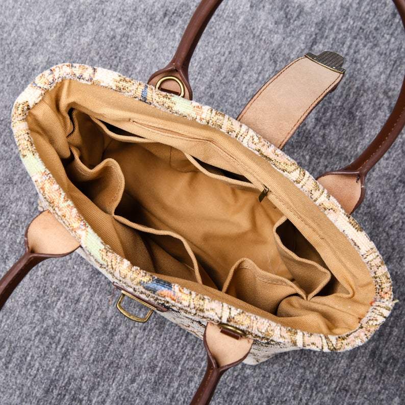 Mini Carpet Tote Golden Age Beige