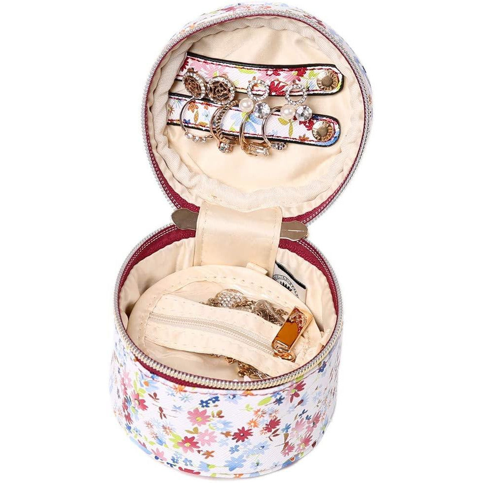 Round Jewelry Case<br>Blossom Wine