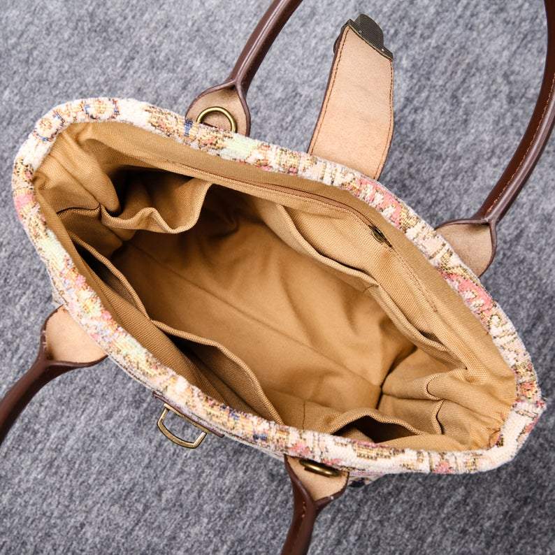 Mini Carpet Tote Golden Age Pink