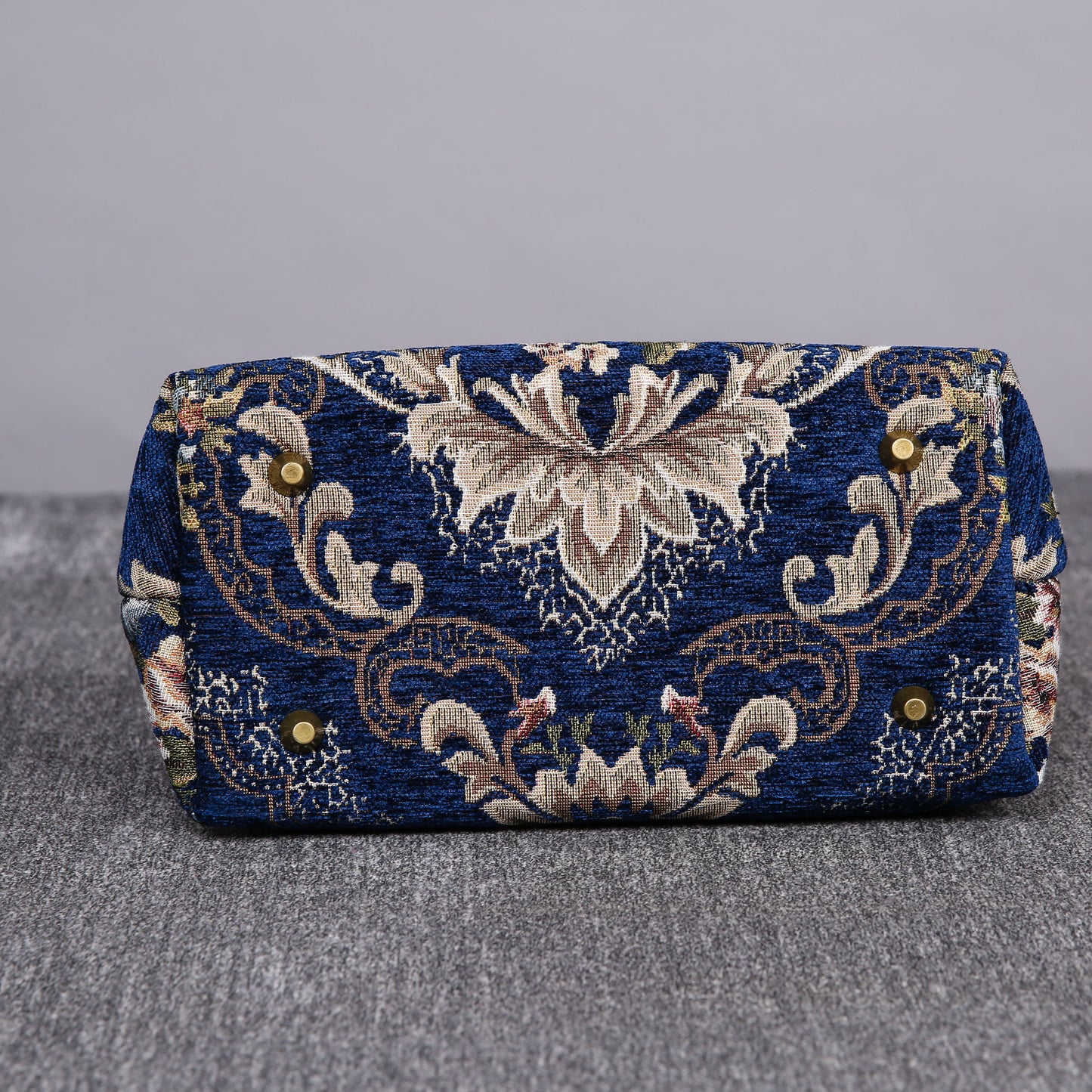 Carpet Handbag Floral Blue