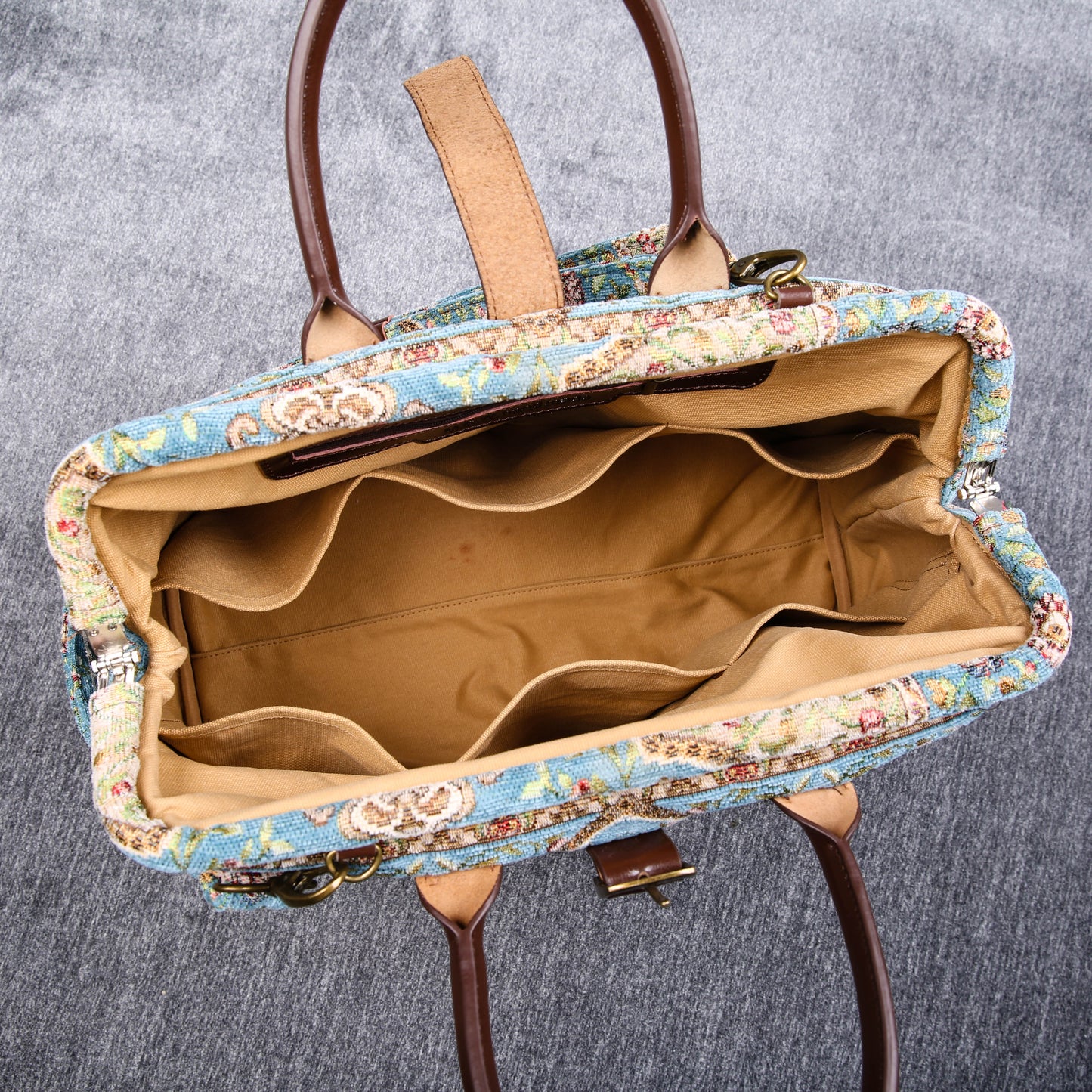 Mary Poppins Carpet Bag Oriental Blue