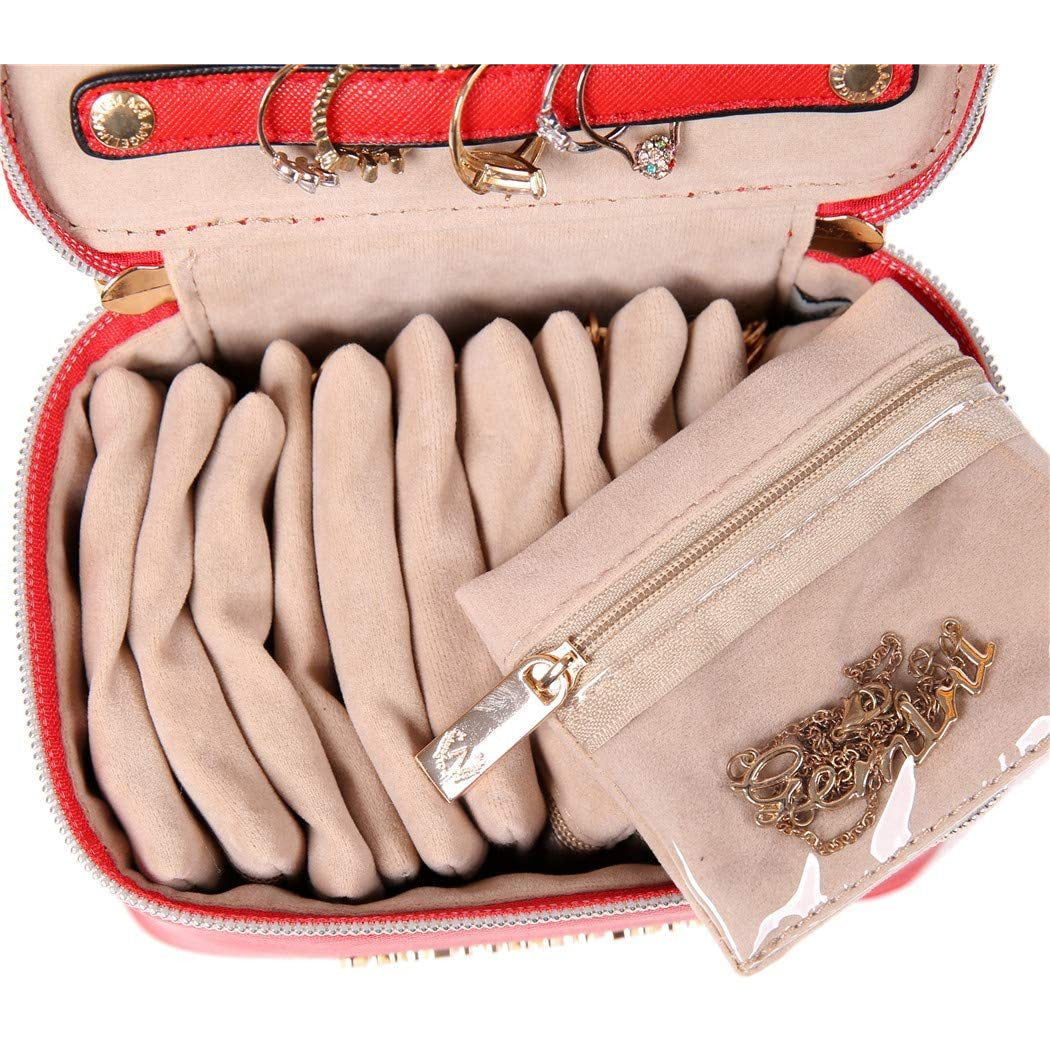 Jewelry Organizer Case<br>Bright Red