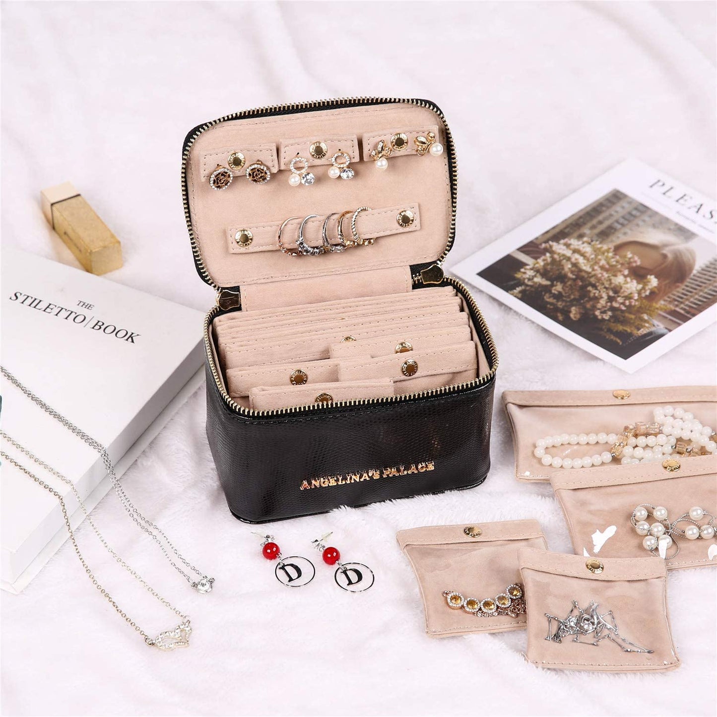 Jewelry Organizer Case Black