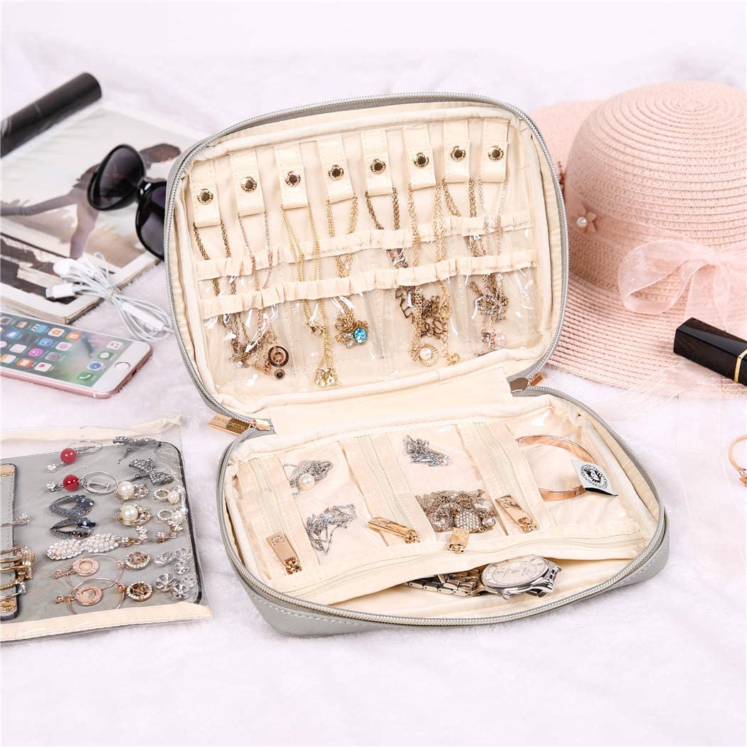 Jewelry Bag Large Pearl Grey