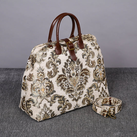 Mary Poppins Carpet Bag Victorian Blossom Cream/Gold