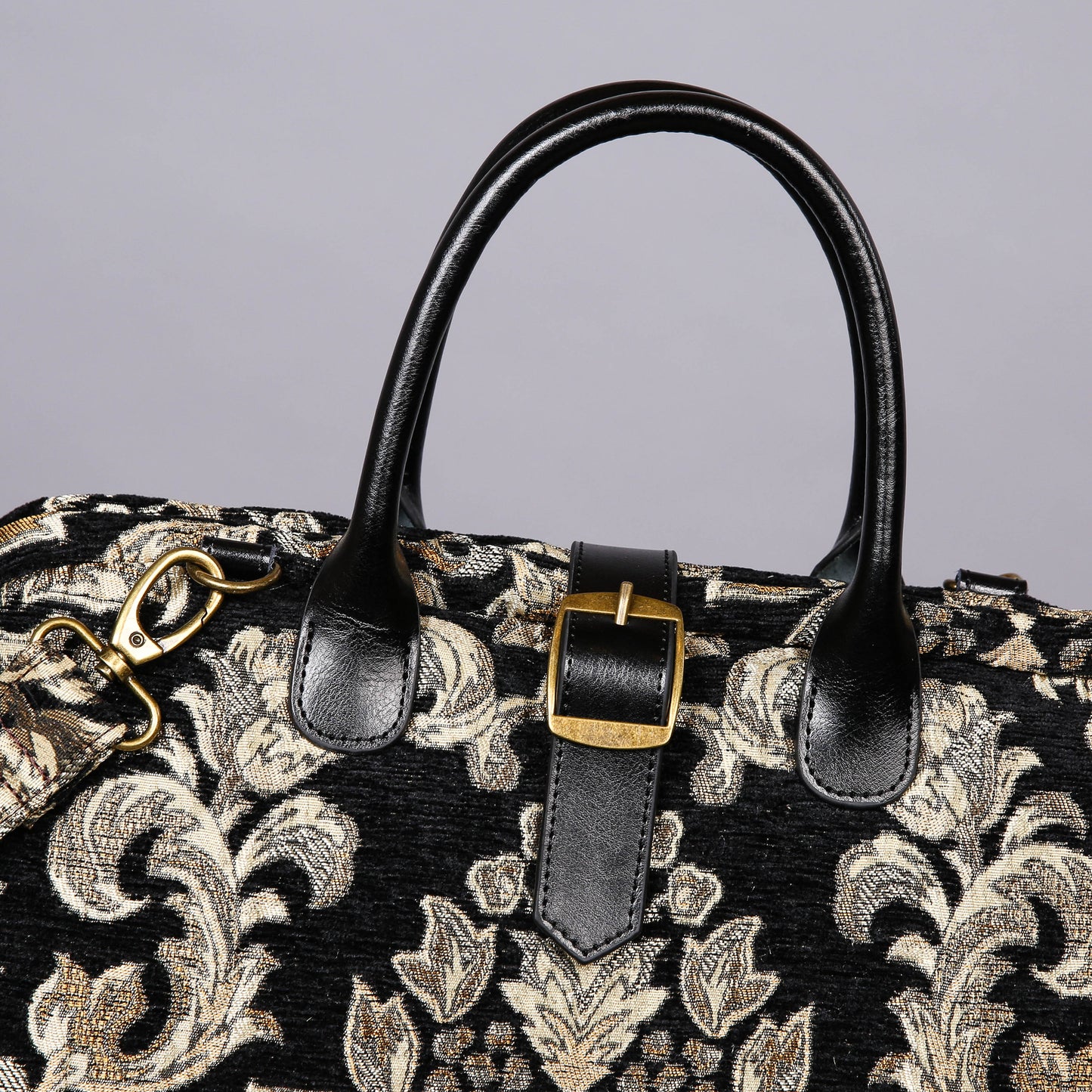 Mary Poppins Carpet Bag Victorian Blossom Black/Gold