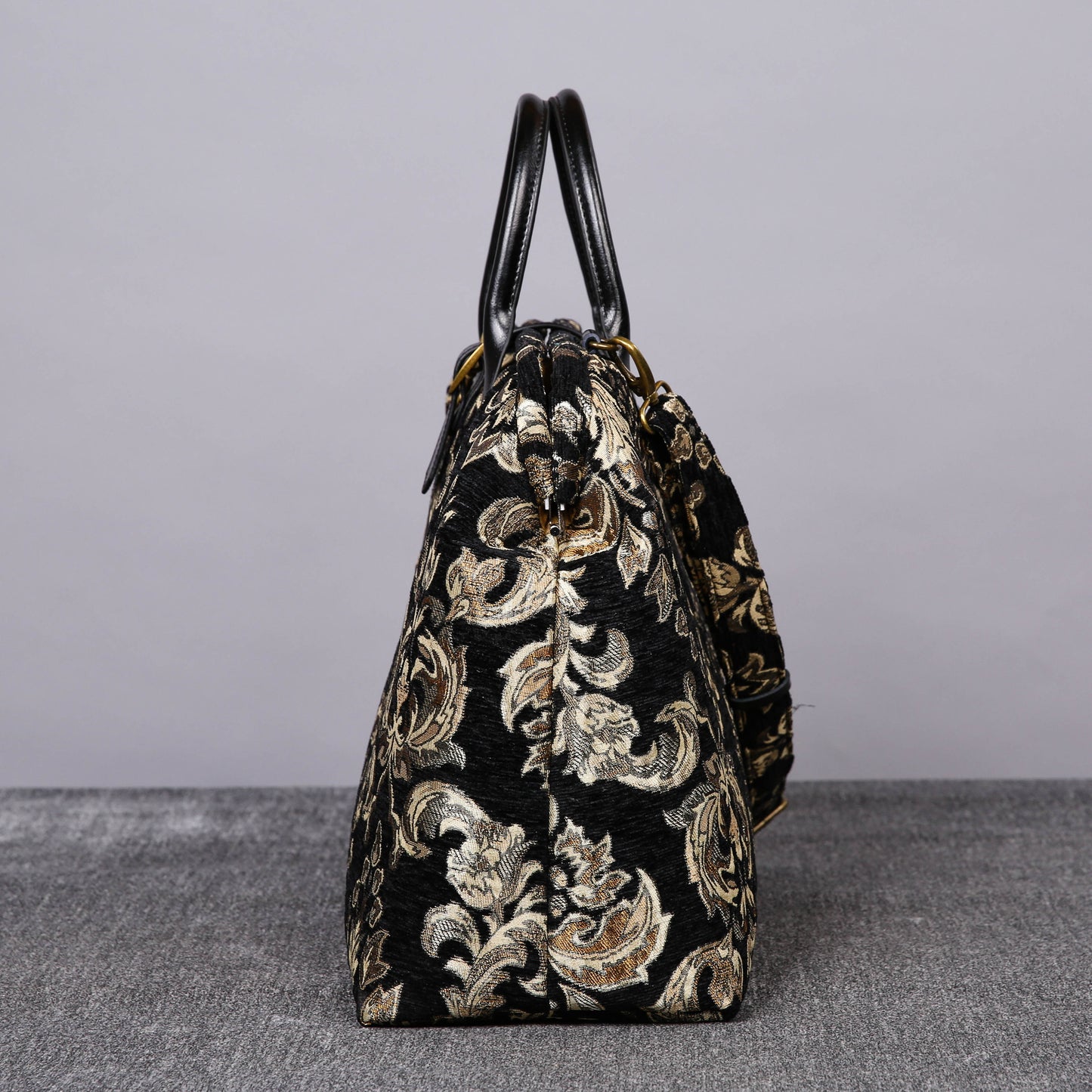 Mary Poppins Carpet Bag Victorian Blossom Black/Gold