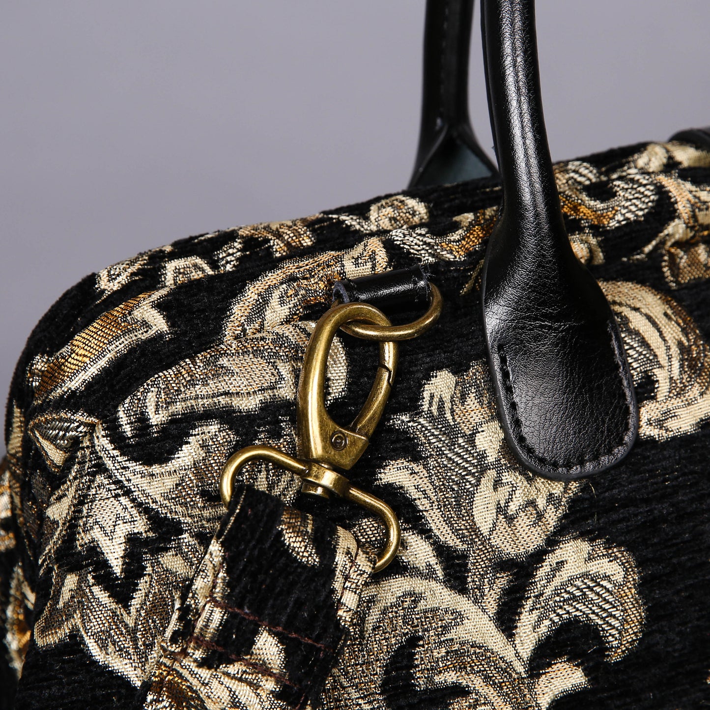 Mary Poppins Carpet Bag Victorian Blossom Black/Gold