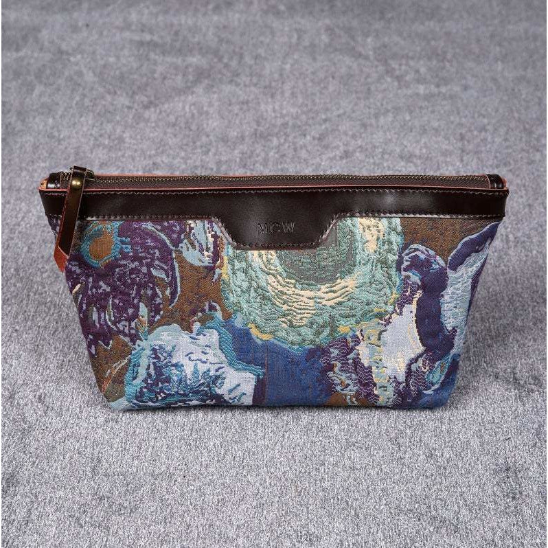 Carpet Makeup Bag Abstract Blue