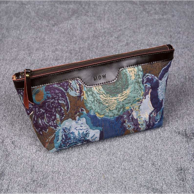 Carpet Makeup Bag Abstract Blue