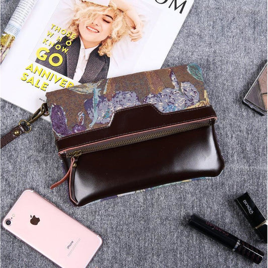 Carpet Clutch & Wristlet Abstract Blue