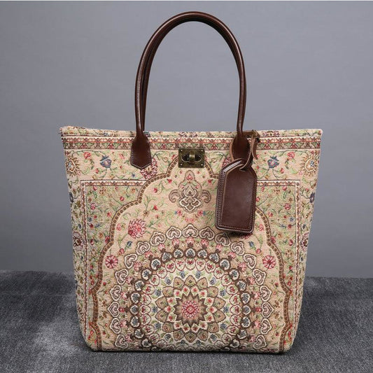 Carpet Tote Oriental Beige