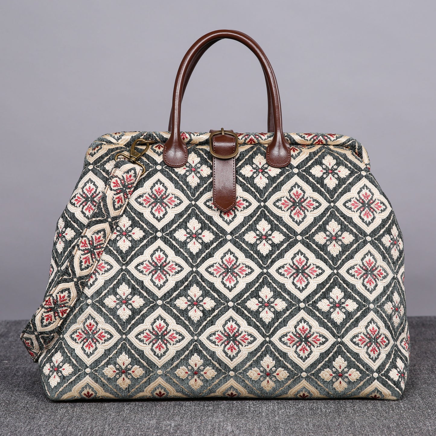 Mary Poppins Carpet Bag Ethnic Green