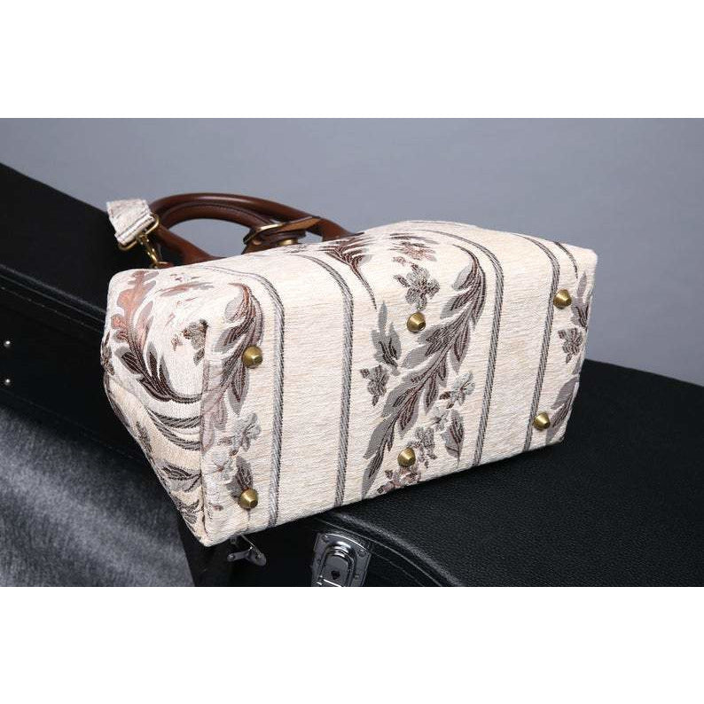 Carpet Purse Ethnic Stripes Cream
