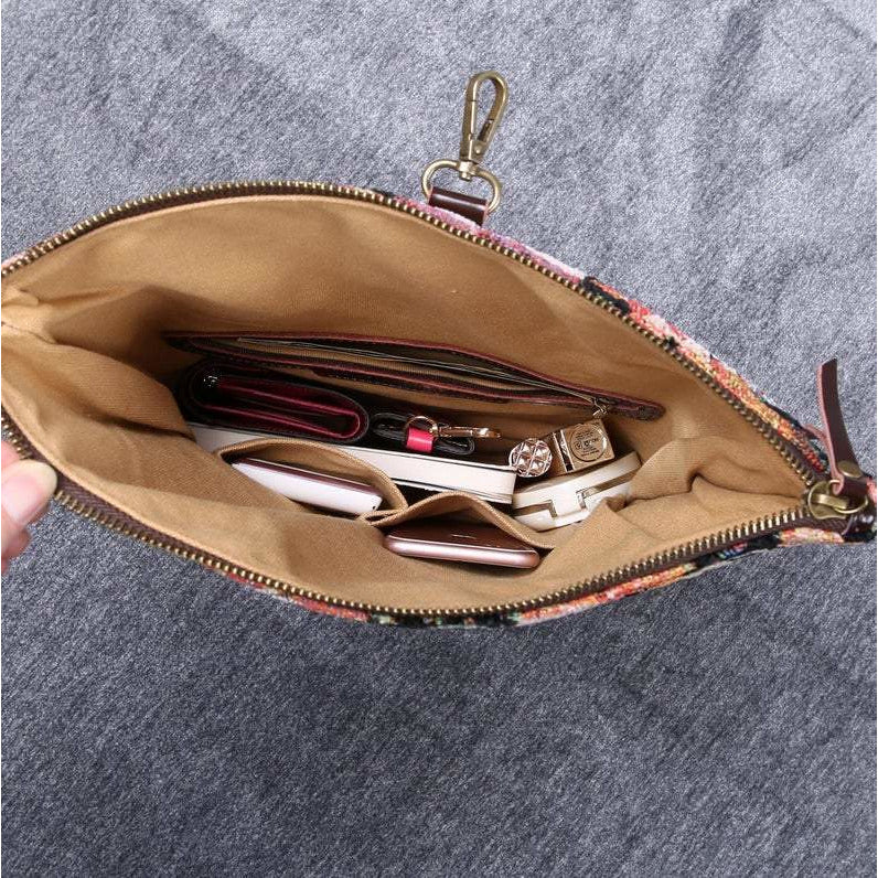 Carpet Crossbody Bag Floral Rose
