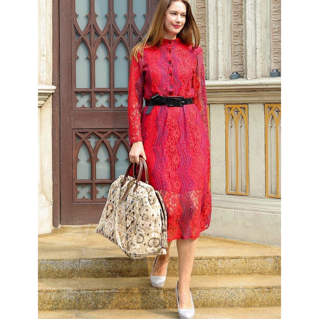 Mary Poppins Carpet Bag Golden Age Navy