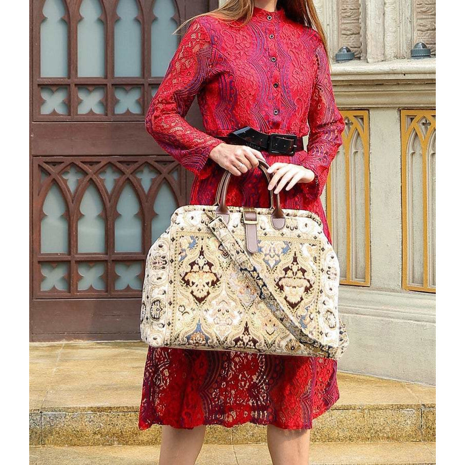 Mary Poppins Carpet Bag Golden Age Navy