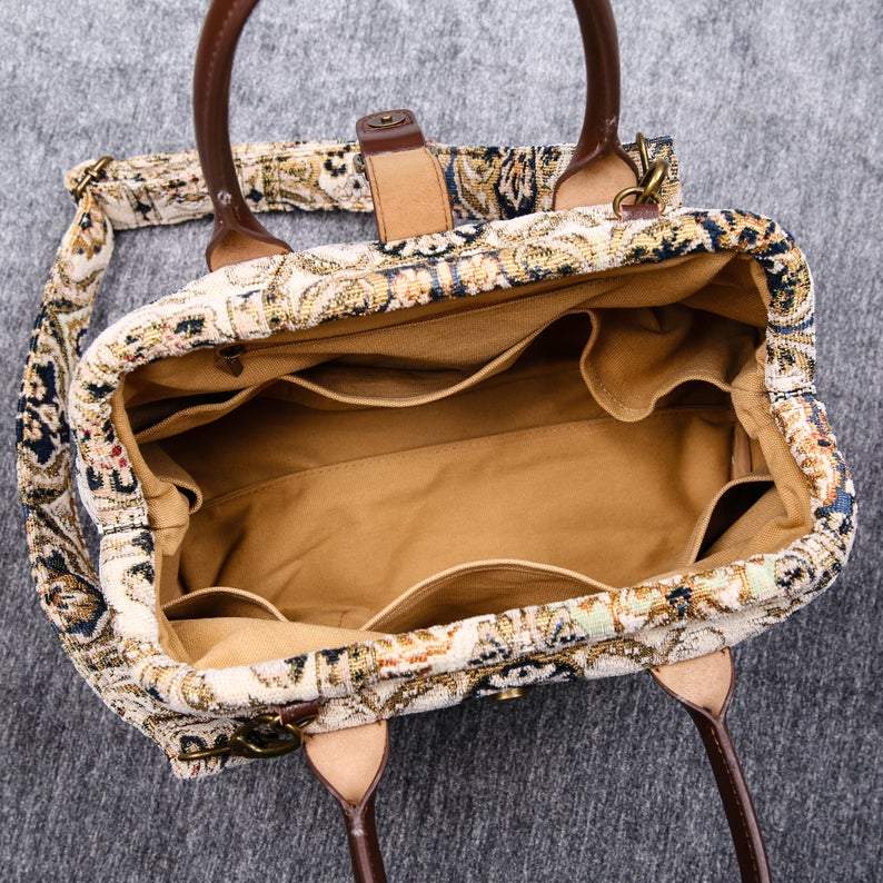 Carpet Purse Golden Age Navy