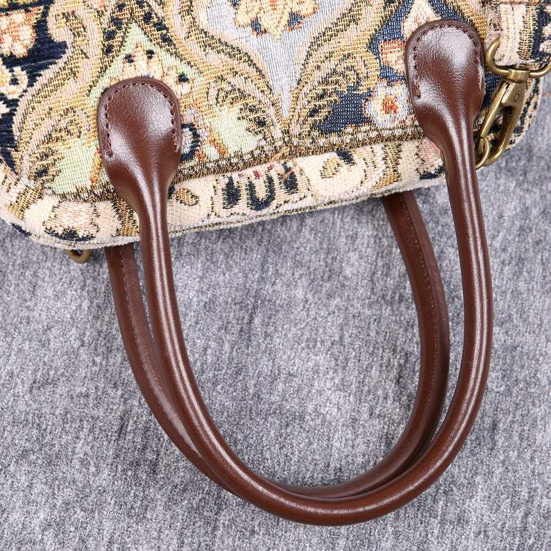 Carpet Handbag Golden Age Navy