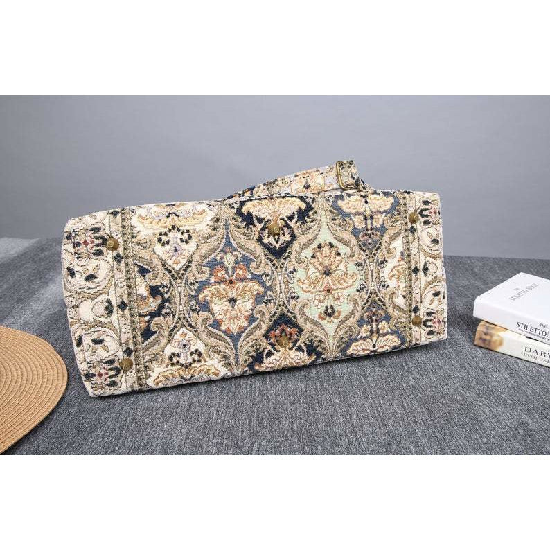 Mary Poppins Carpet Bag Golden Age Navy