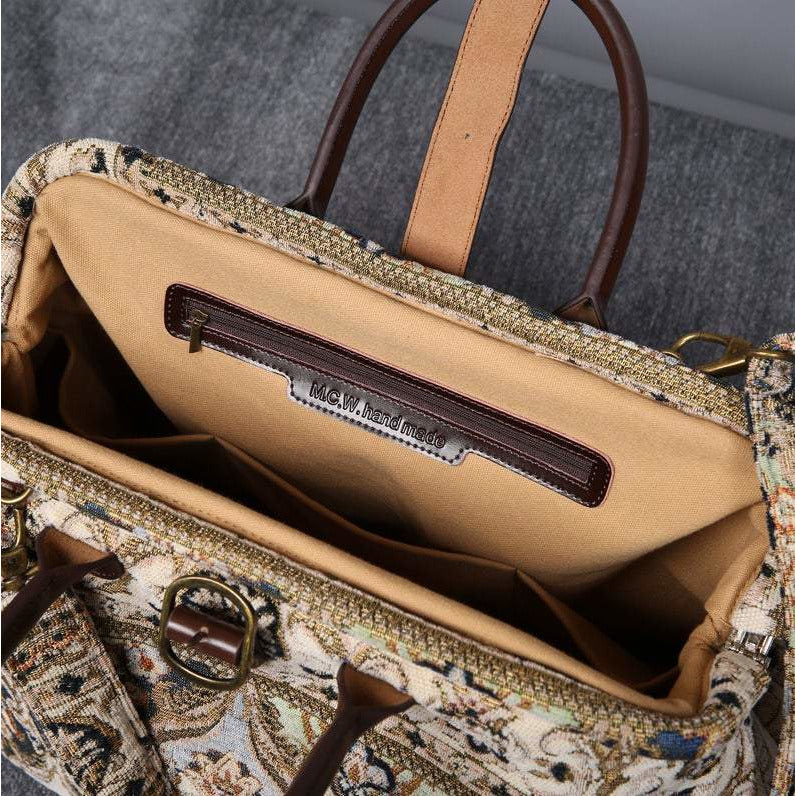 Mary Poppins Carpet Bag Golden Age Navy