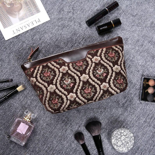 Carpet Makeup Bag Traditional Coffee