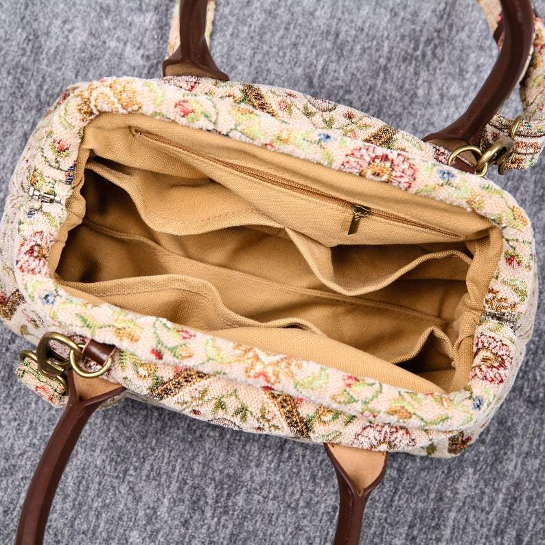 Carpet Handbag Oriental Beige