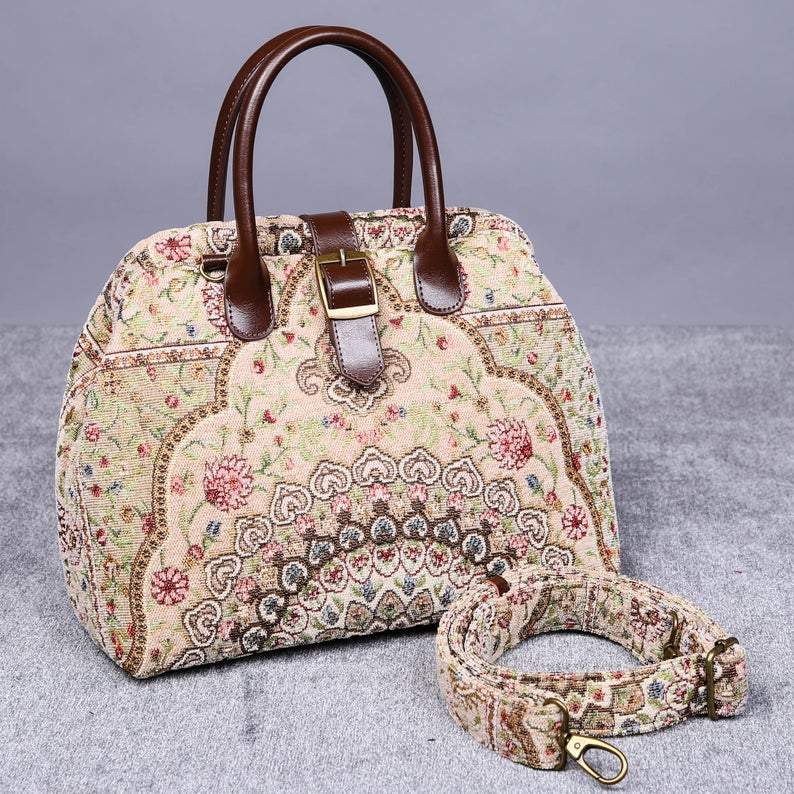 Carpet Purse Oriental Beige