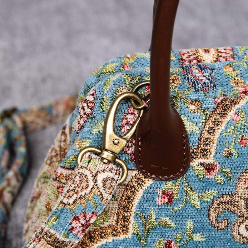 Carpet Handbag Oriental Blue