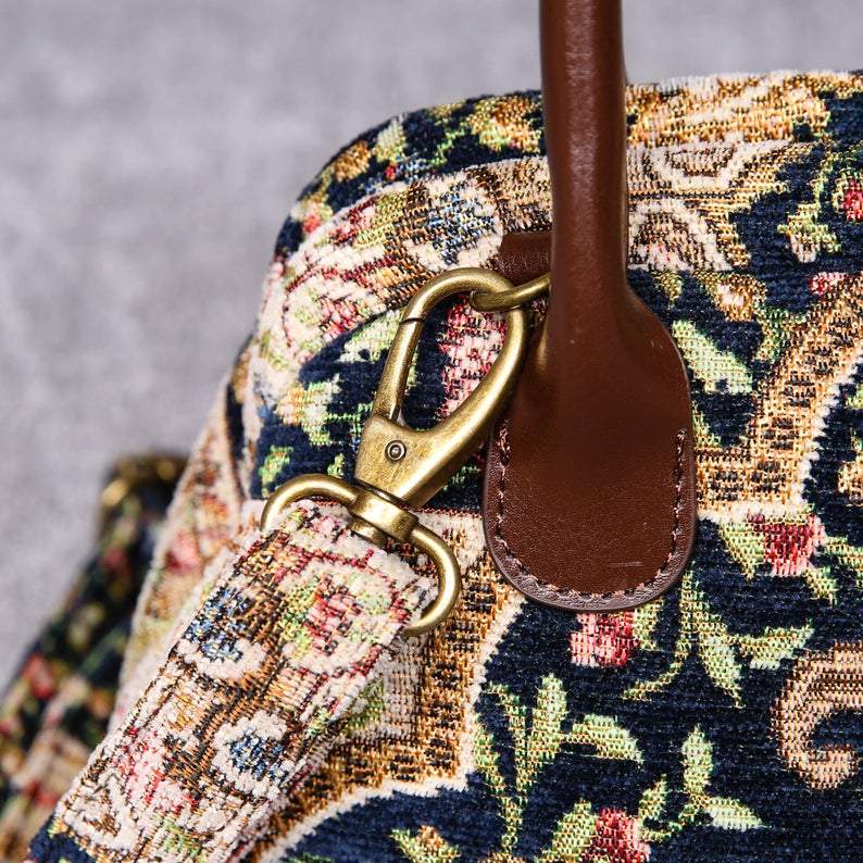 Carpet Handbag Oriental Navy