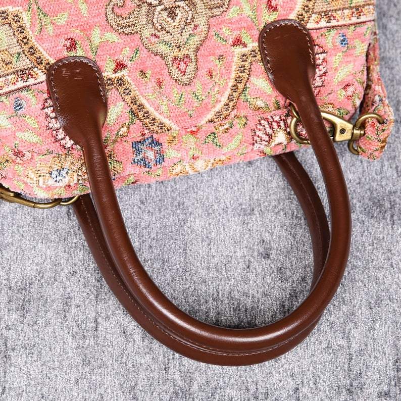 Carpet Handbag Oriental Pink
