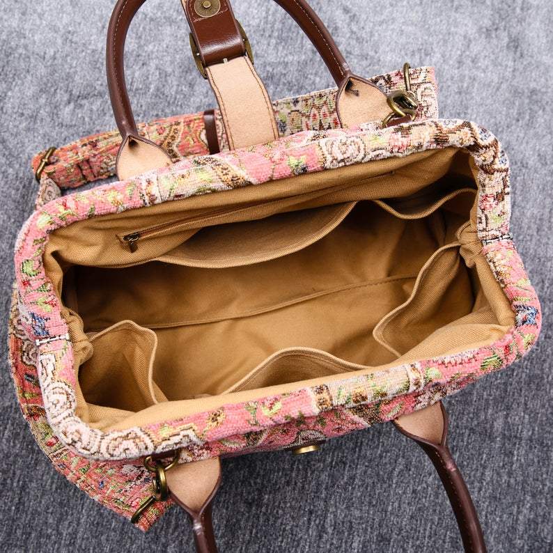 Carpet Purse Oriental Pink